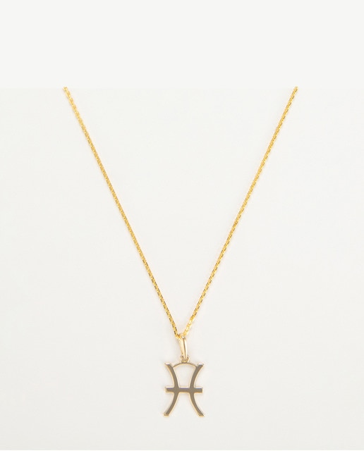 Imagen 0 de Colgante astrologique Poisson oro amarillo