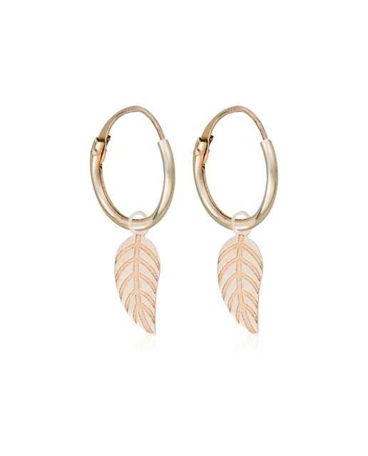 Imagen 0 de Pendientes Feuillage doré 8 mm. oro amarillo