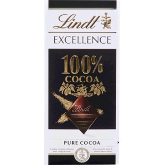 Chocolate Preto 100% Excellence embalagem 50 g - Lindt