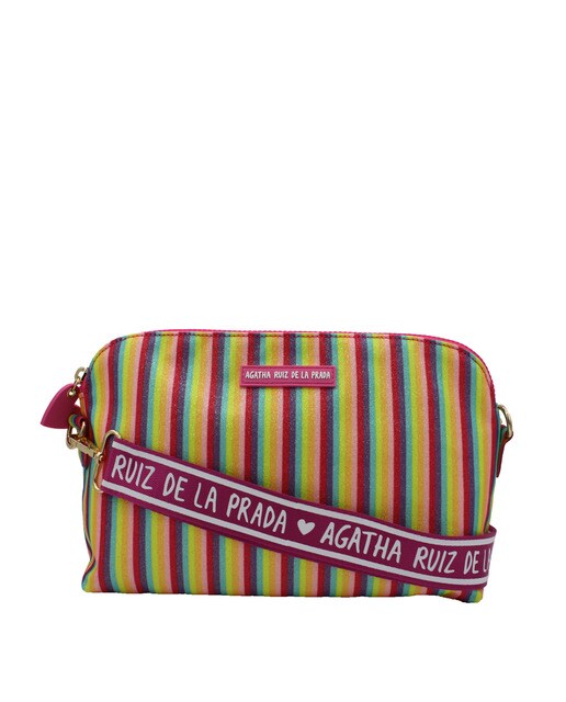 Bandolera grande de mujer Agatha Ruiz de la Prada con rayas multicolor y  purpurina · Agatha Ruiz de la Prada · El Corte Inglés