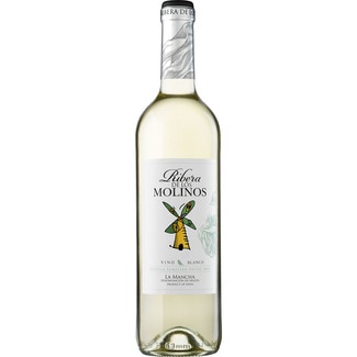 vino blanco DO La Mancha botella 75 cl - Ribera De Los Molinos