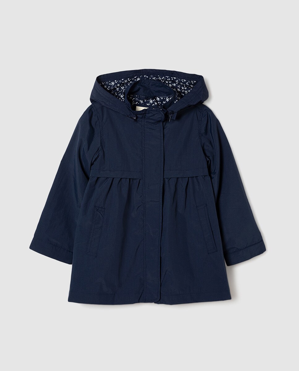 Parka vestir de niña azul marino con capucha · Freestyle · El Corte Inglés