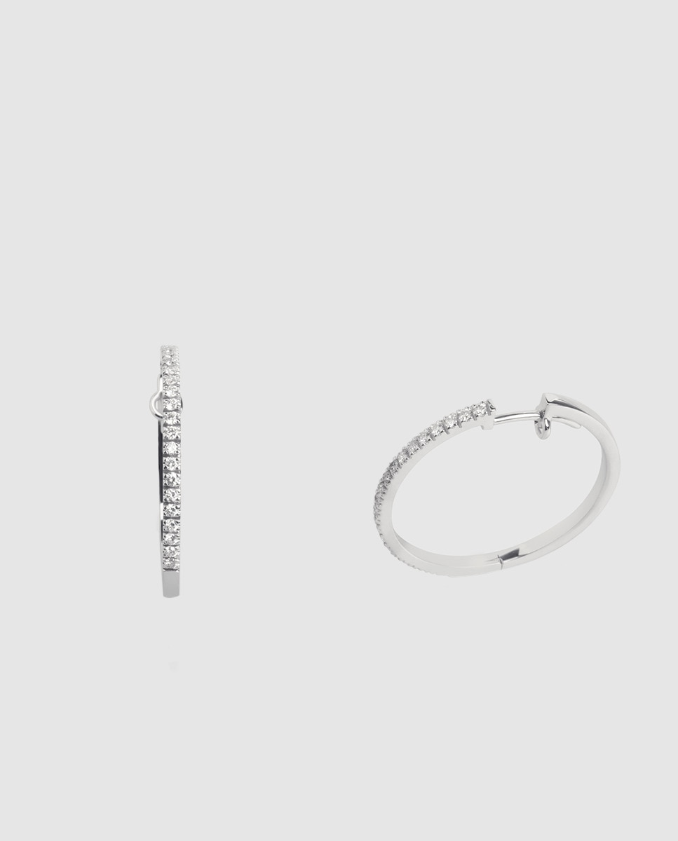 Imagem 0 de Argolas Black & White de ouro e diamantes