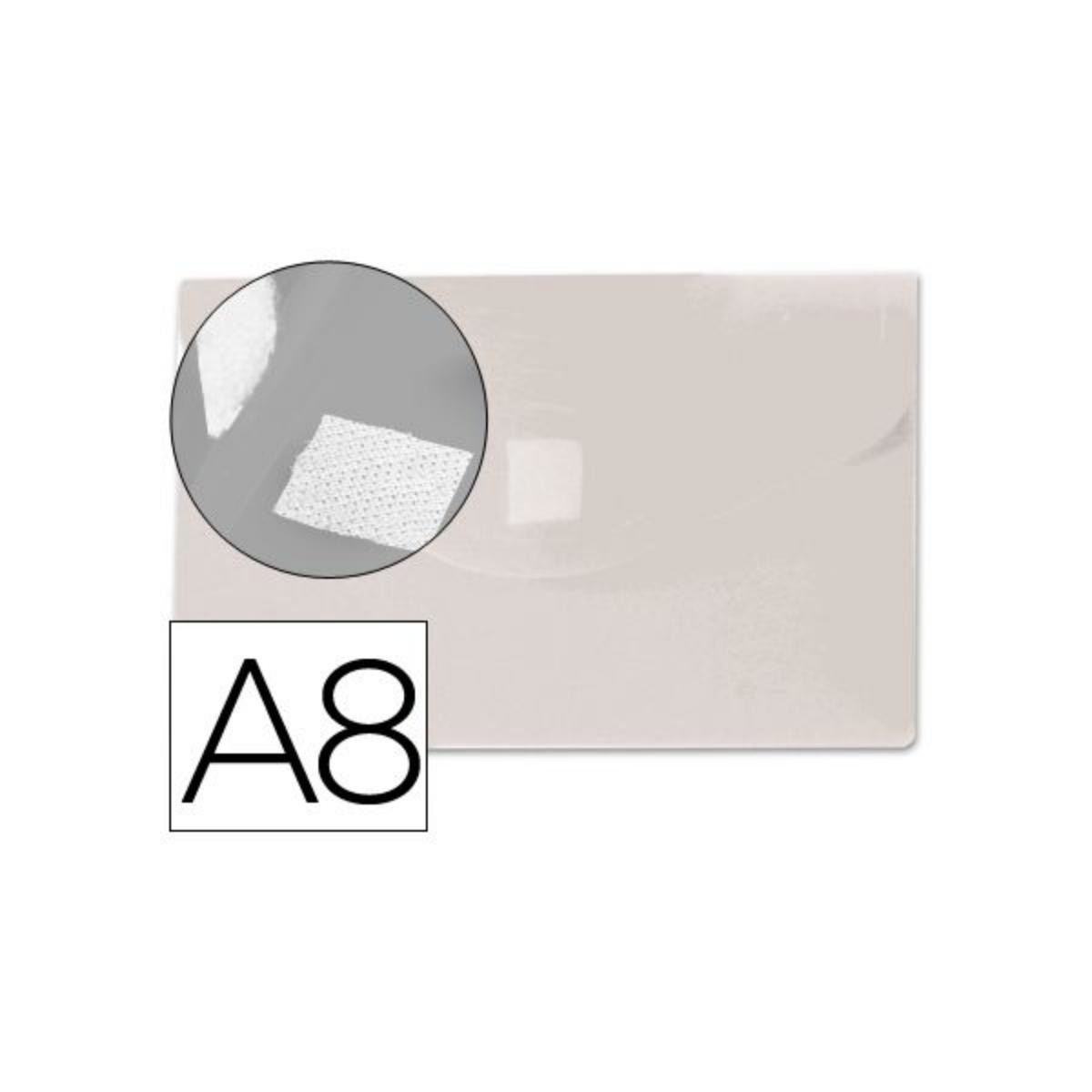 Bolsa Porta-Documentos com Velcro A8 Incolor Liderpapel 1