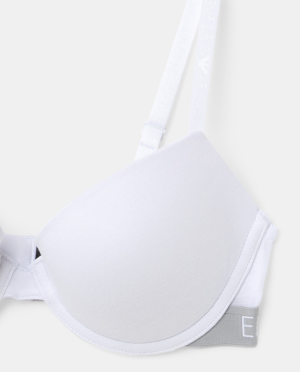 Soutien liso com aro e push-up Branco-6