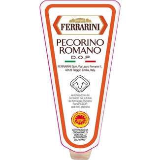 queso italiano de oveja elaborado con leche pasteurizada DOP Pecorino Romano cuña 200 g - Ferrarini