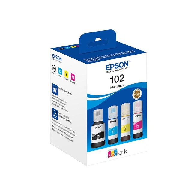Imagem 0 de Epson Garrafa de Tinta EcoTank 102 Multipack