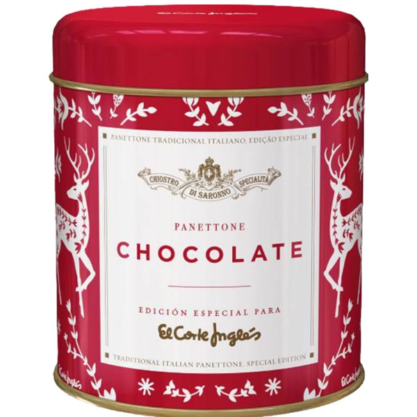 Panettone de Chocolate Edição Especial El Corte Inglés lata 100 g