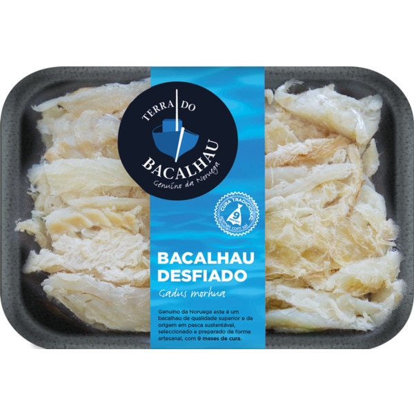 Bacalhau Seco Desfiado embalagem 400 g