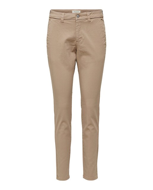 Pantalón chino de mujer algodón orgánico · Selected Femme · El Corte Inglés