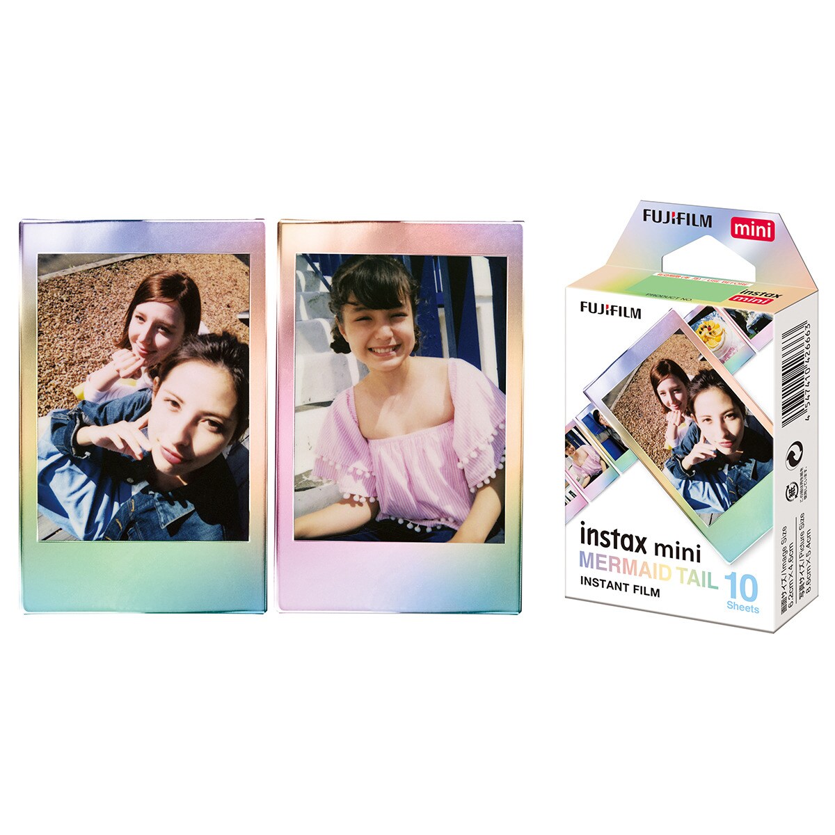 Película instantânea Instax Mini Film 10 folhas Mermaid Tail 3