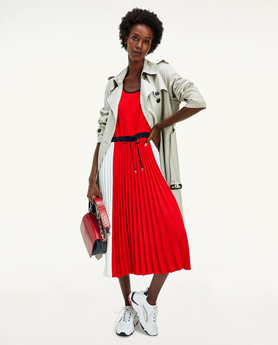 tommy hilfiger gabardina mujer