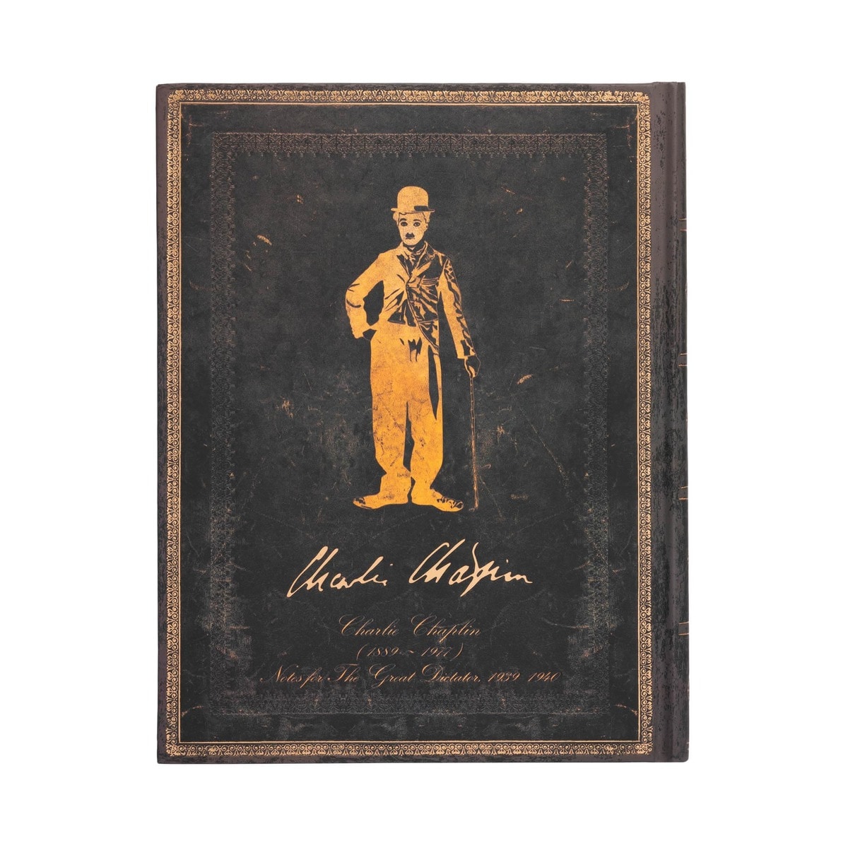 Libreta Homenaje a Charlie Chaplin Ultra (180 × 230) Rayada Paperblanks Negro Negro-3