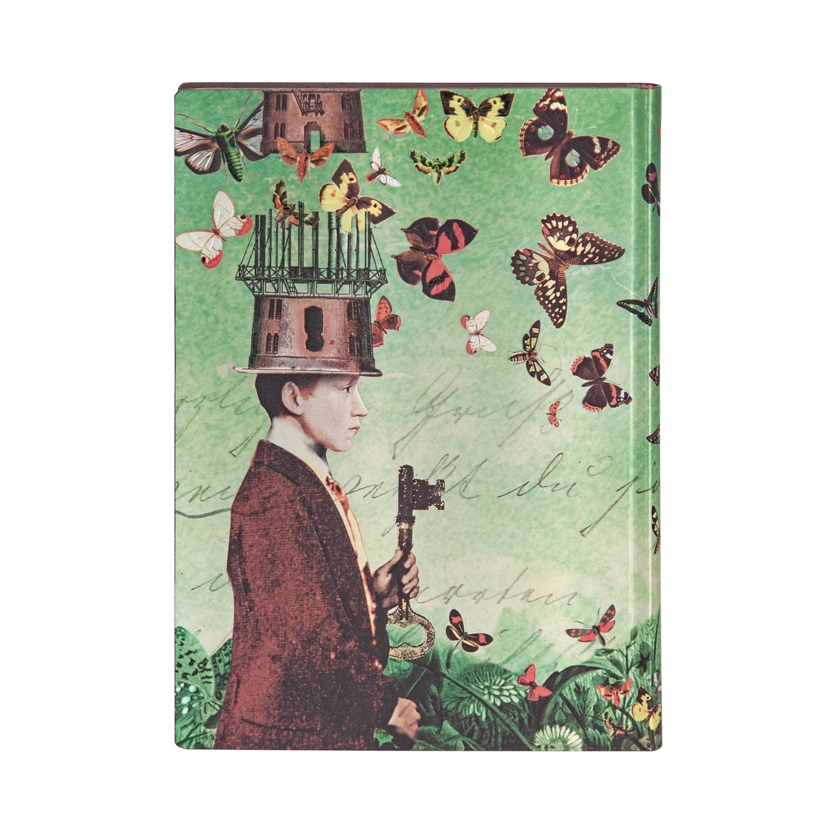 Libreta Paisaje Onírico Midi 130 × 180 Rayada Paperblanks Verde Verde-3