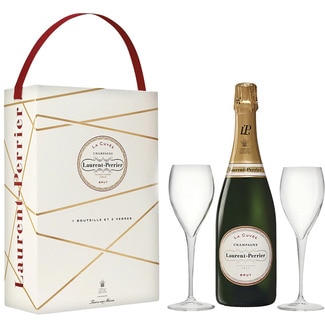 La Cuvée champagne brut botella 75 cl + dos copas - Laurent Perrier
