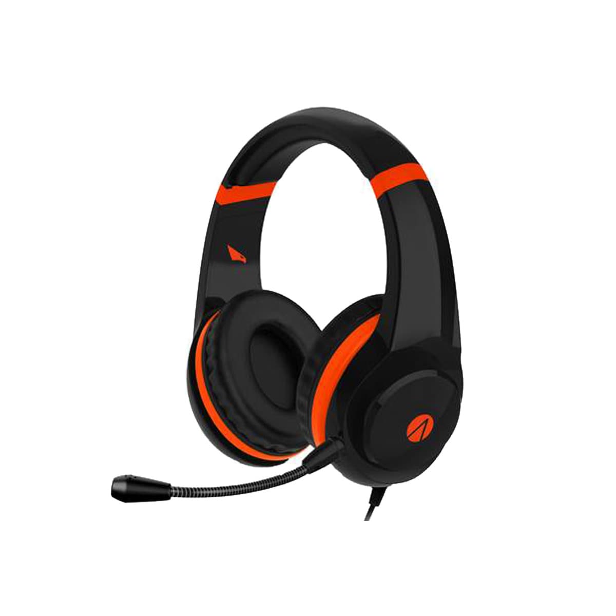 Auscultadores Gaming com Fio XP-Raptor Microfone - Preto/Laranja 1
