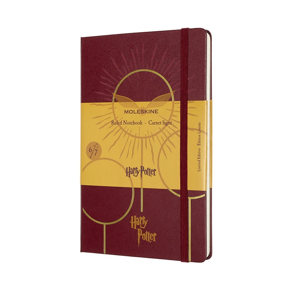 Imagem 0 de Caderno Large Folhas de linhas Edição Limitada Harry Potter "Quidditch" grená