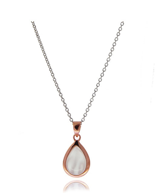 Imagen 0 de Collar plata bañada oro rosa