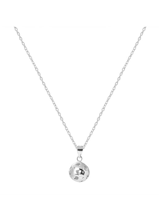 Imagen 0 de Collar plata y Bola de corazones