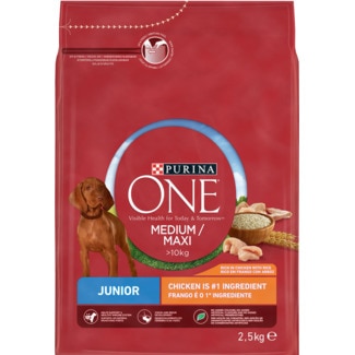Ração para Cachorro com mais de 10 Kg Rica em Frango com Arroz embalagem 2,5 kg - Purina One