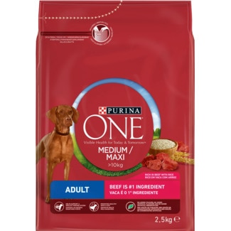 Ração para Cão Adulto Médio +10 Kg de Vaca com Arroz embalagem 2,5 kg - Purina One