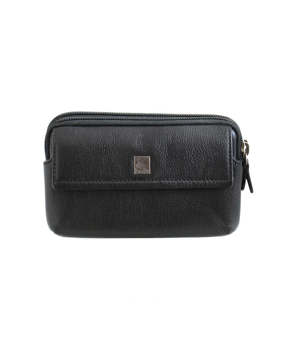 Bolsa de Cintura DAKAR em pele - Preto 1