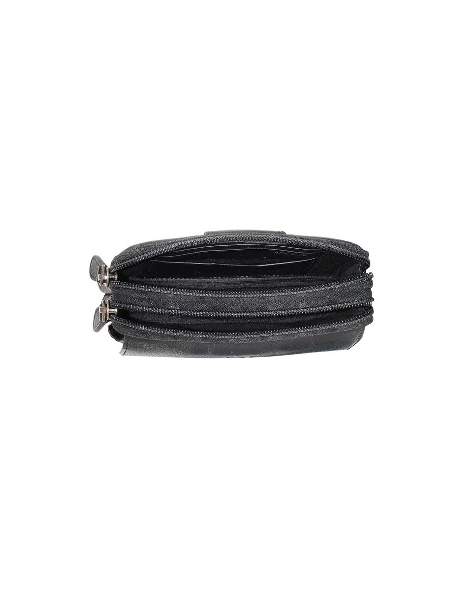 Bolsa de Cintura DAKAR em pele - Preto 3
