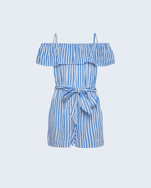 Imagen 0 de Mono corto de rayas de niña