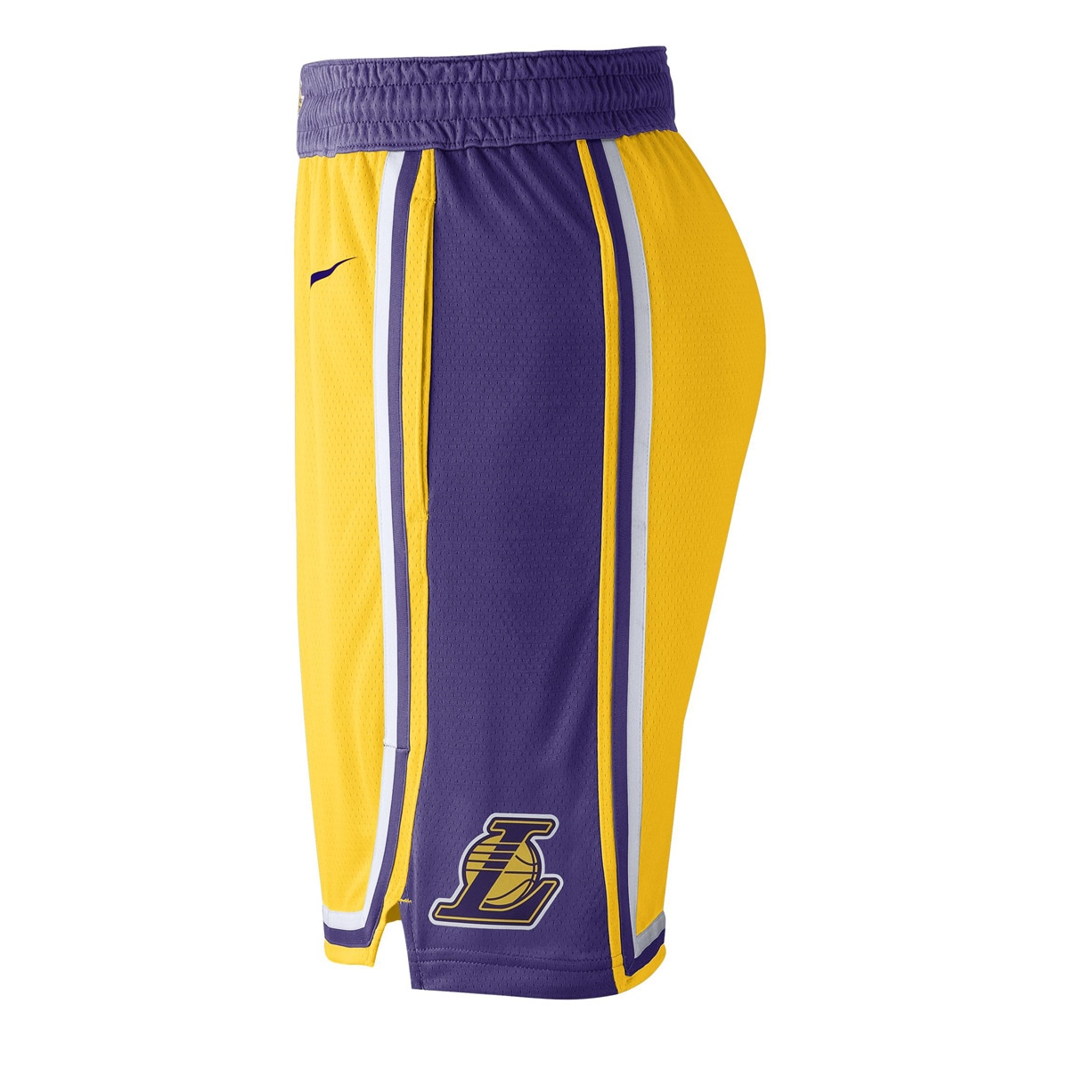 Bermudas de homem Los Angeles Lakers 2018-2019 Icon Edition Nike Amarelo-3