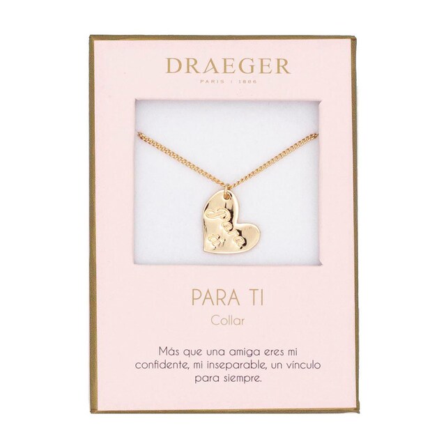 Imagen 0 de Collar Corazón Para ti sin Níquel Draeger Dorado