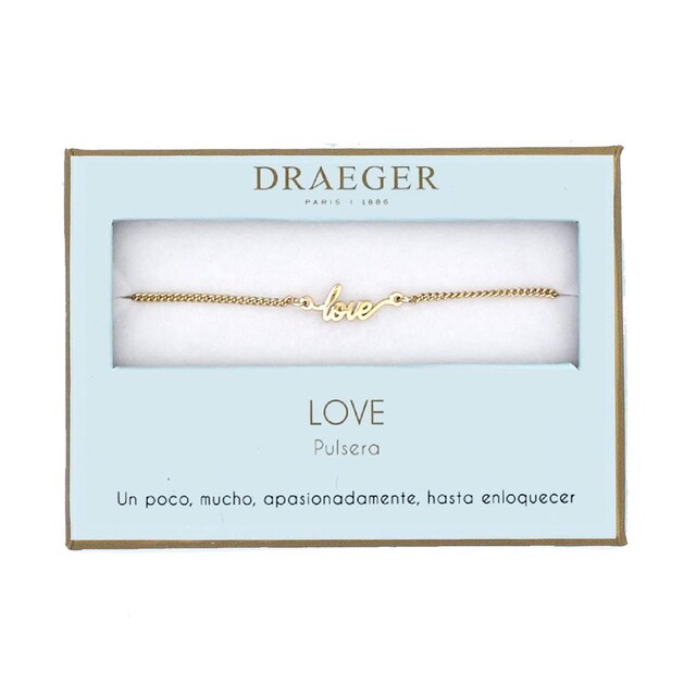 Imagen 0 de Pulsera Love sin Níquel Draeger Dorada