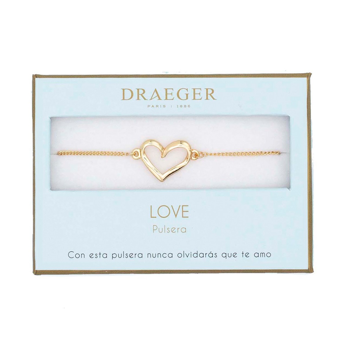 Pulseira dourada Coração sem níquel Dourado-1