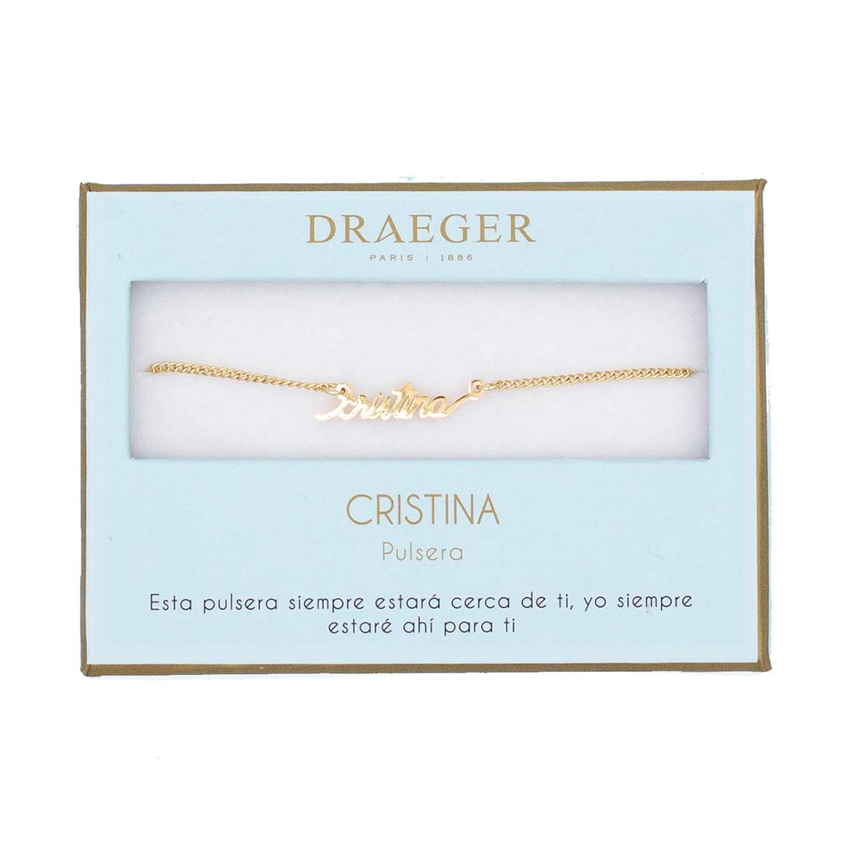 Pulseira dourada Cristina sem níquel Dourado-1