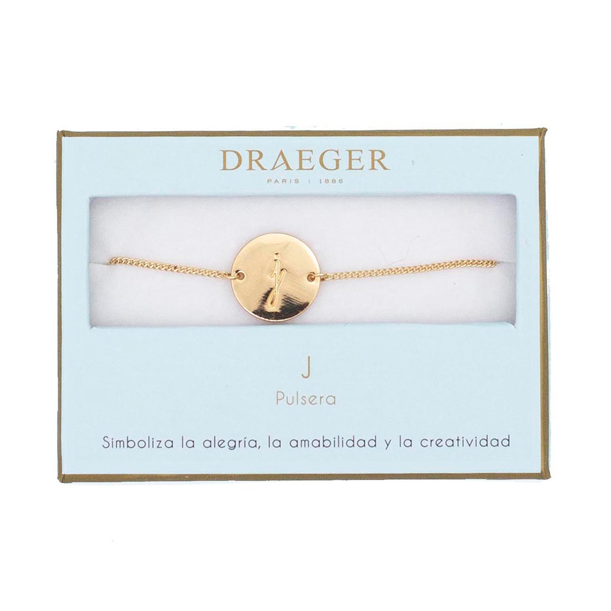 Pulseira dourada J sem níquel Dourado-1