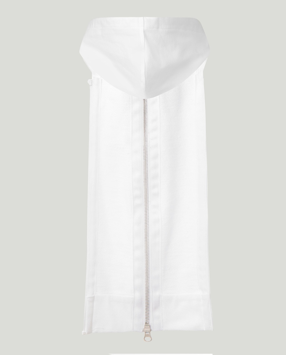 Dickey com Capuz e Fecho de Correr Branco-2