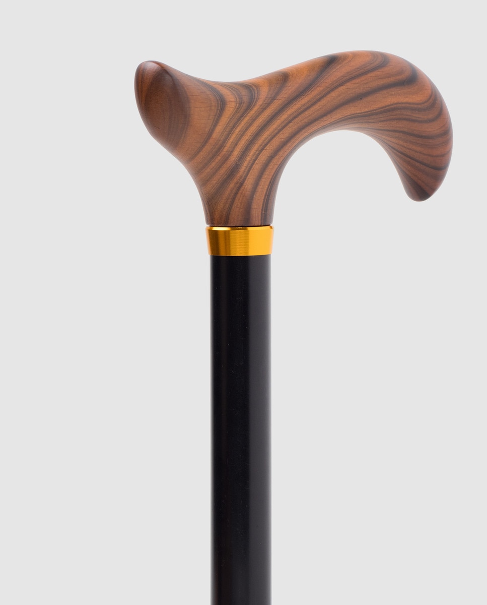 Bengala metálica desmontável bronze Preto-2