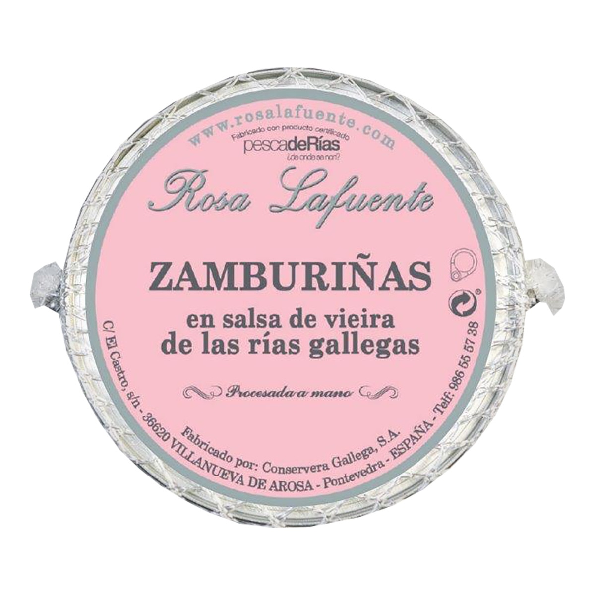 Zamburiñas en salsa de vieira de las rías gallegas "Pesca de Rías" Rosa Lafuente 1