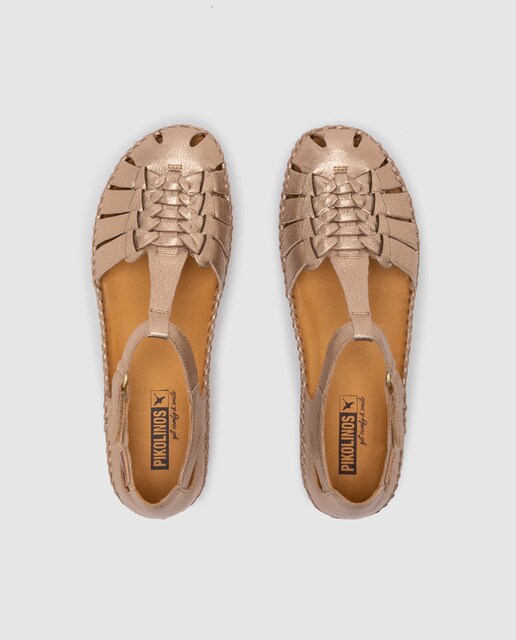 Sandalias planas de mujer Pikolinos en piel de color oro · Pikolinos · El  Corte Inglés