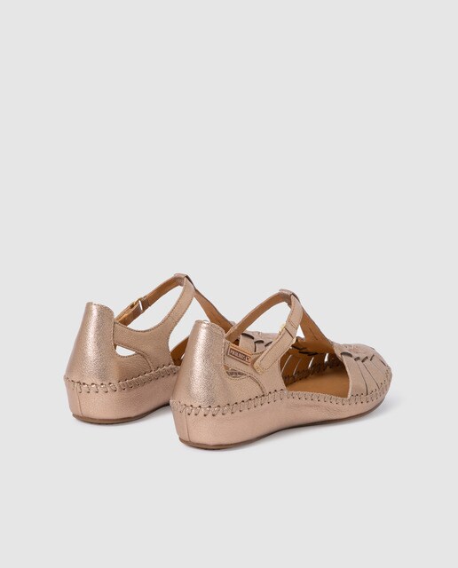 Sandalias planas de mujer Pikolinos en piel de color oro · Pikolinos · El  Corte Inglés