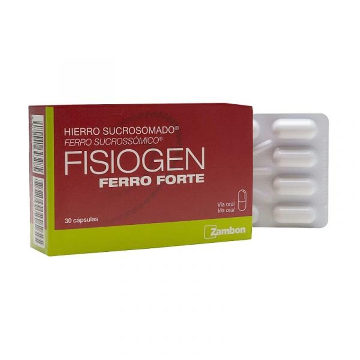 Sumplemento Alimentar Fisiogen Ferro Forte 30 Comp. Zambon 1