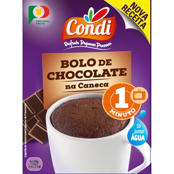 Preparado para Bolo de Chocolate na Caneca embalagem 70 g