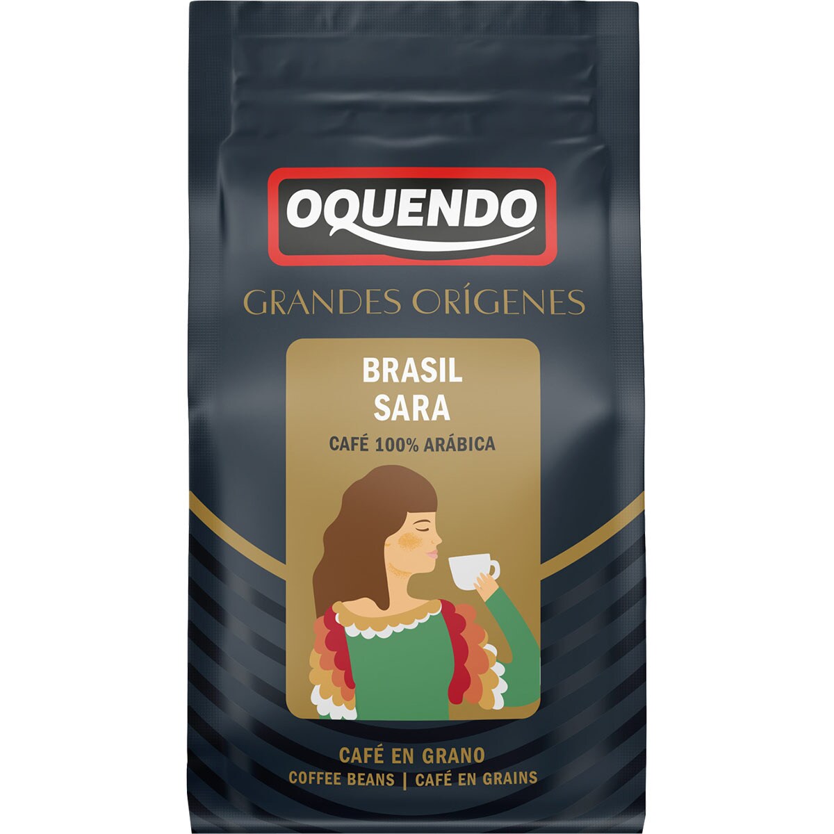 café en grano Brasil Sara 100% arábica Grandes Orígenes paquete 250 g