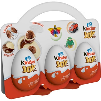 huevos con sorpresa pack 3 unidades 20 g - Kinder Joy