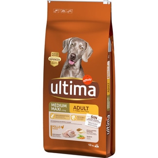 Medium Maxi Adult pienso para perros adultos medianos y grandes con pollo saco 12 kg - Ultima