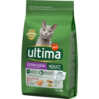 Esterilizado Adult pienso para gatos adultos esterilizados con salmón bolsa 1,5 kg - Ultima