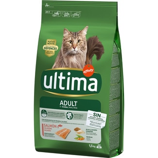Adult pienso para gatos adultos con salmón bolsa 1,5 kg - Ultima