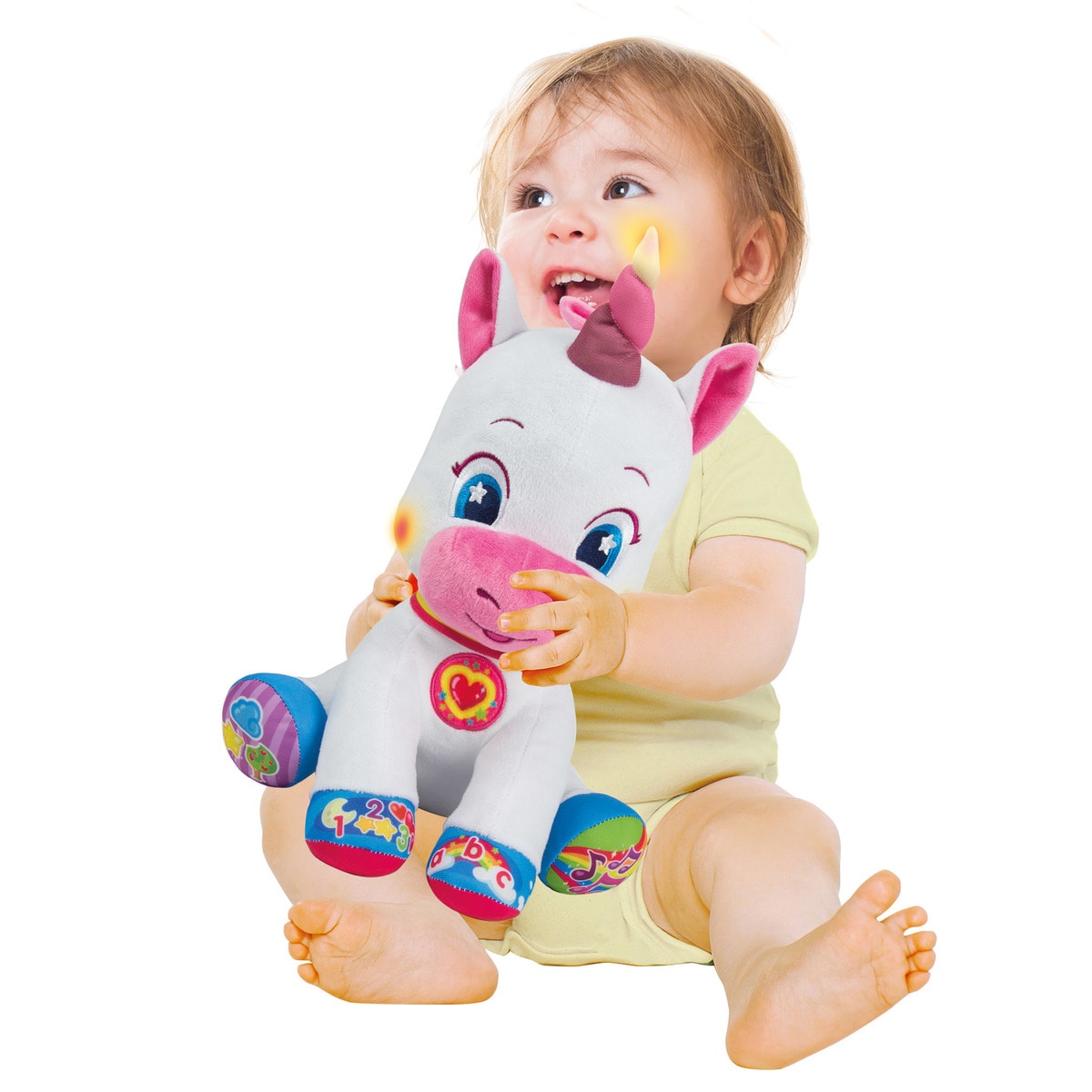 Baby Unicórnio Peluche Falante Interativo Clementoni 6
