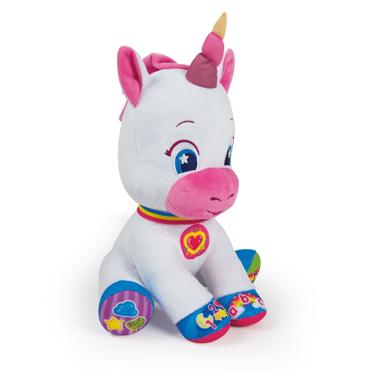 Baby Unicórnio Peluche Falante Interativo Clementoni 4