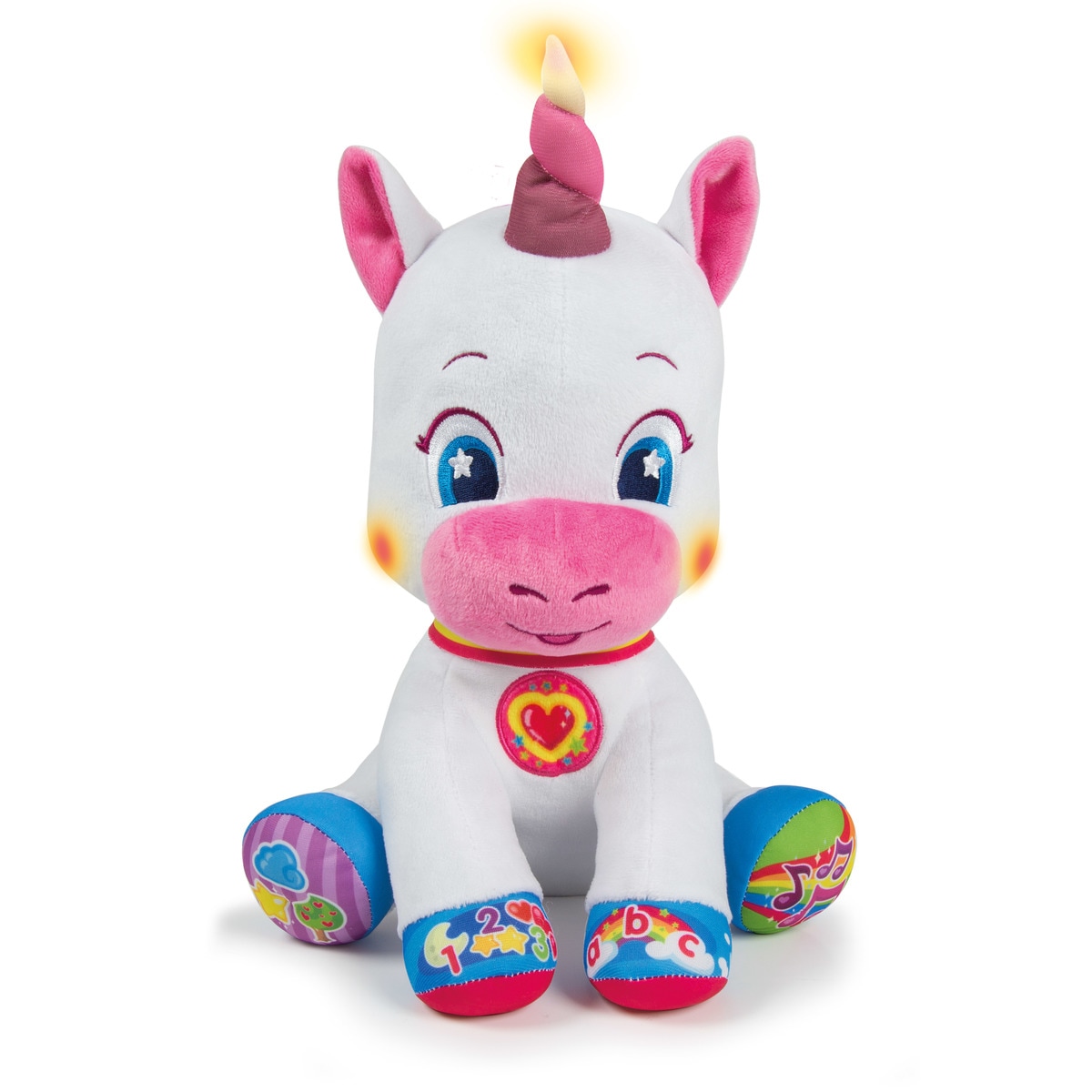 Baby Unicórnio Peluche Falante Interativo Clementoni 1
