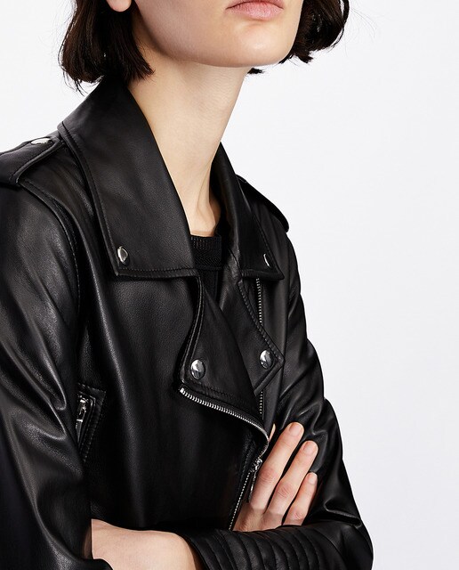 Cazadora de mujer de piel y forro interior · Armani Exchange · El Corte  Inglés